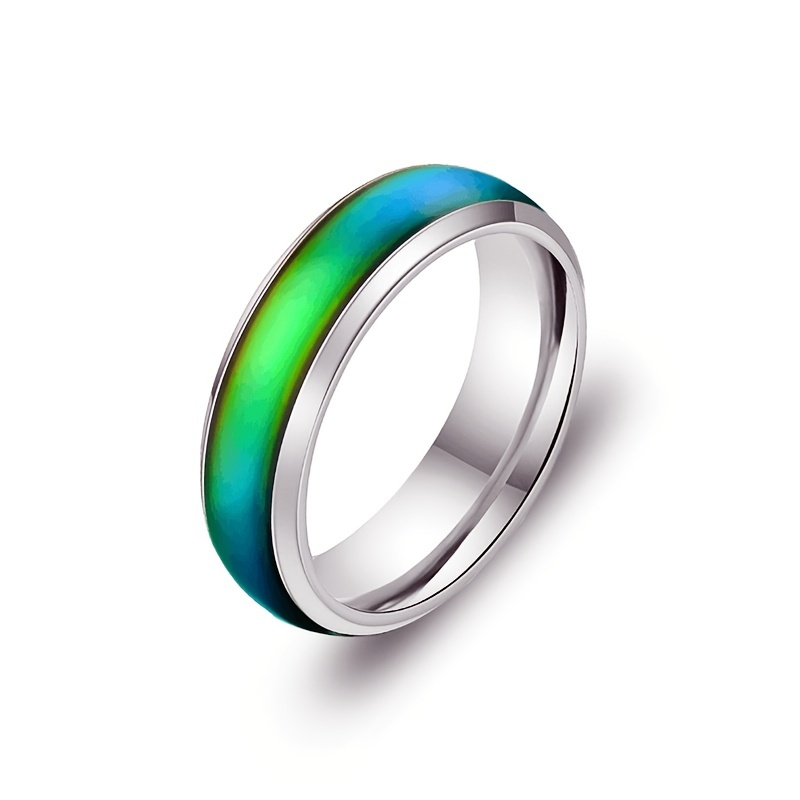 Men's Temperature Changing Stainless Steel Ring